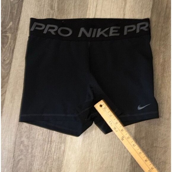 Nike Pro Womens Black Compression Shorts Size M - Picture 4 of 4